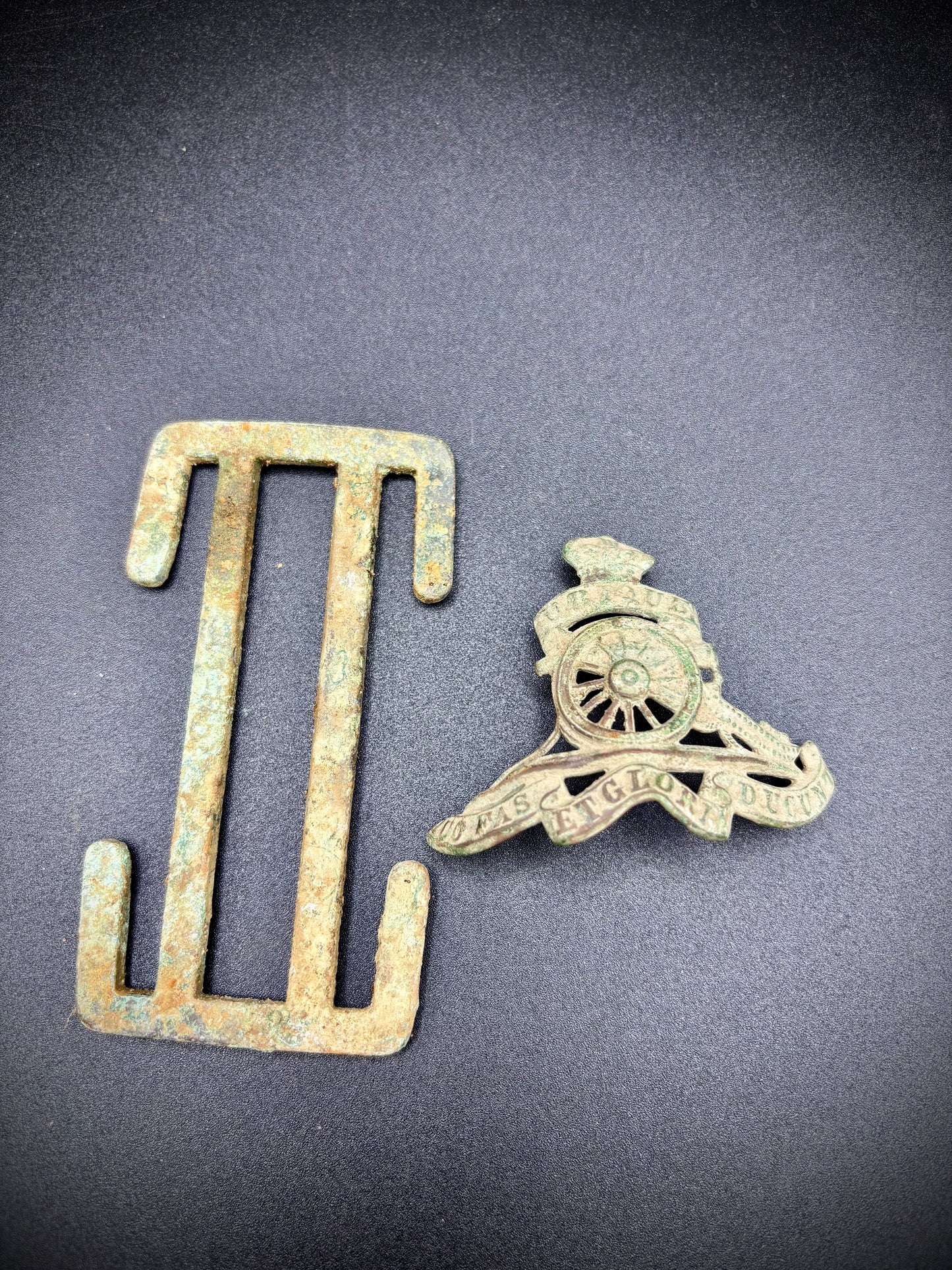 WW1 Royal Artillery and Webbing Buckle Arras finds