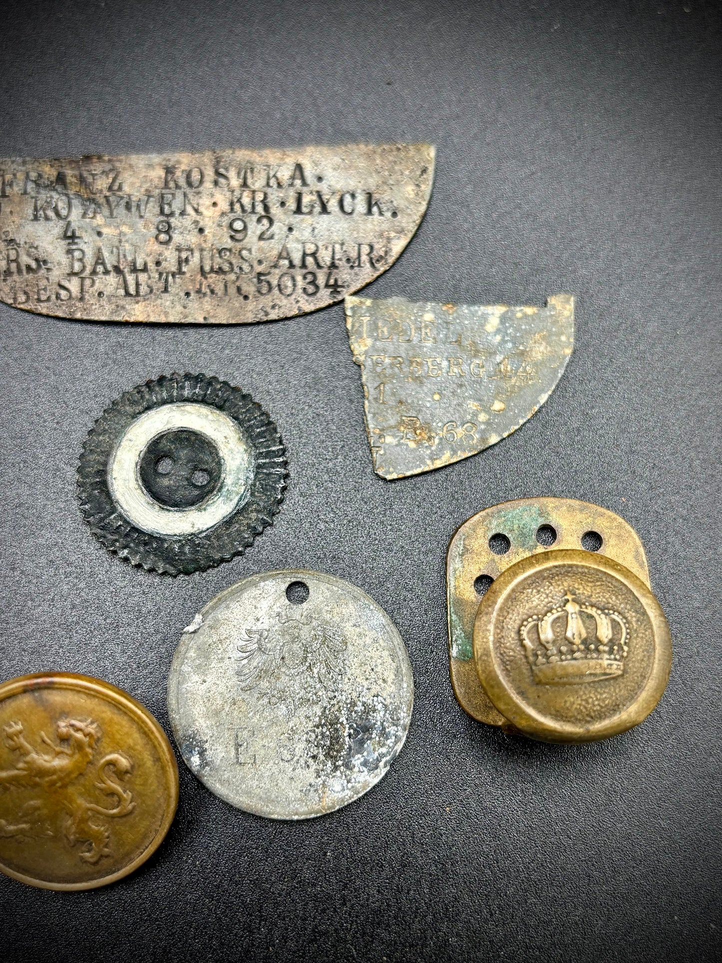 WW1 German Relic Lot Found In The Somme