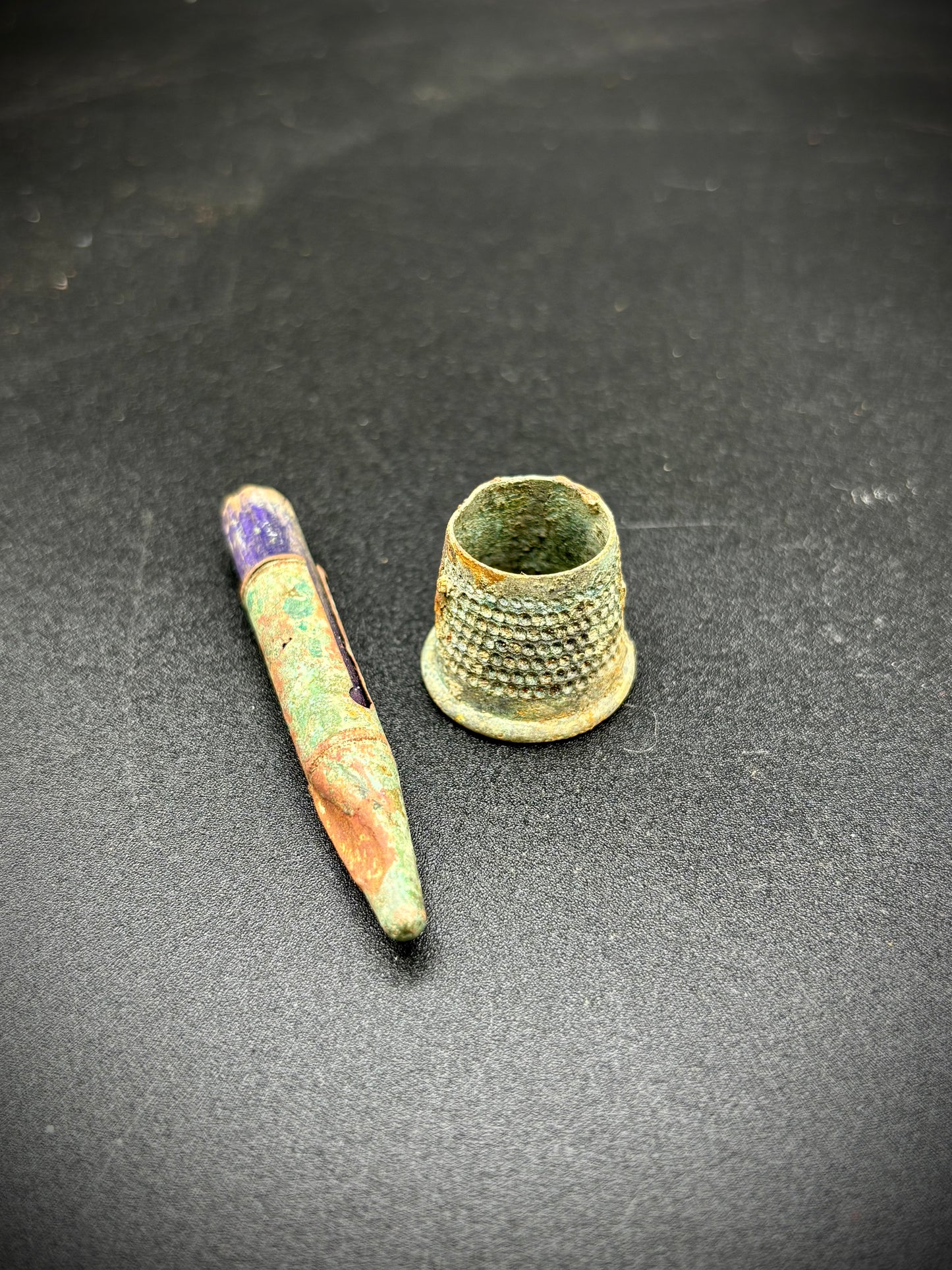 WW1 Thimble and Indelible Pencil Somme Finds