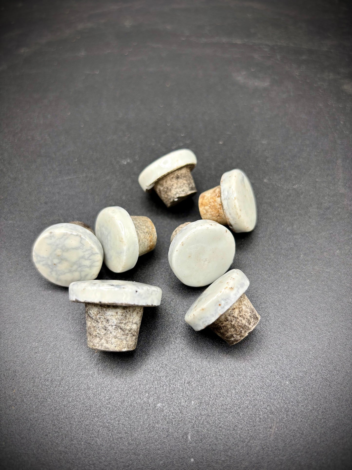 WW1 German Gas Shell Caps White