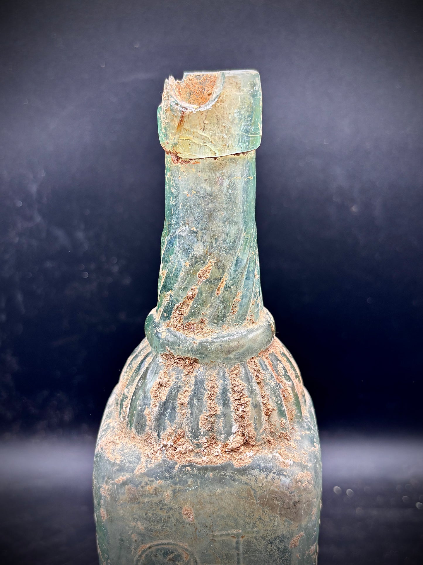WW1 British Gin Bottle Made In London, Found In Albert Somme
