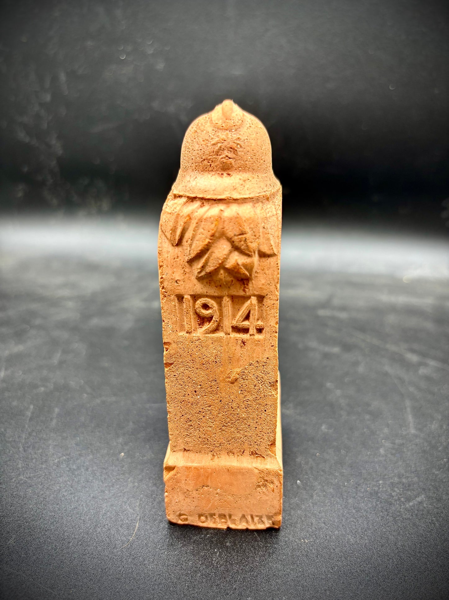 WW1 Verdun Terracotta Memorial Marker 1920