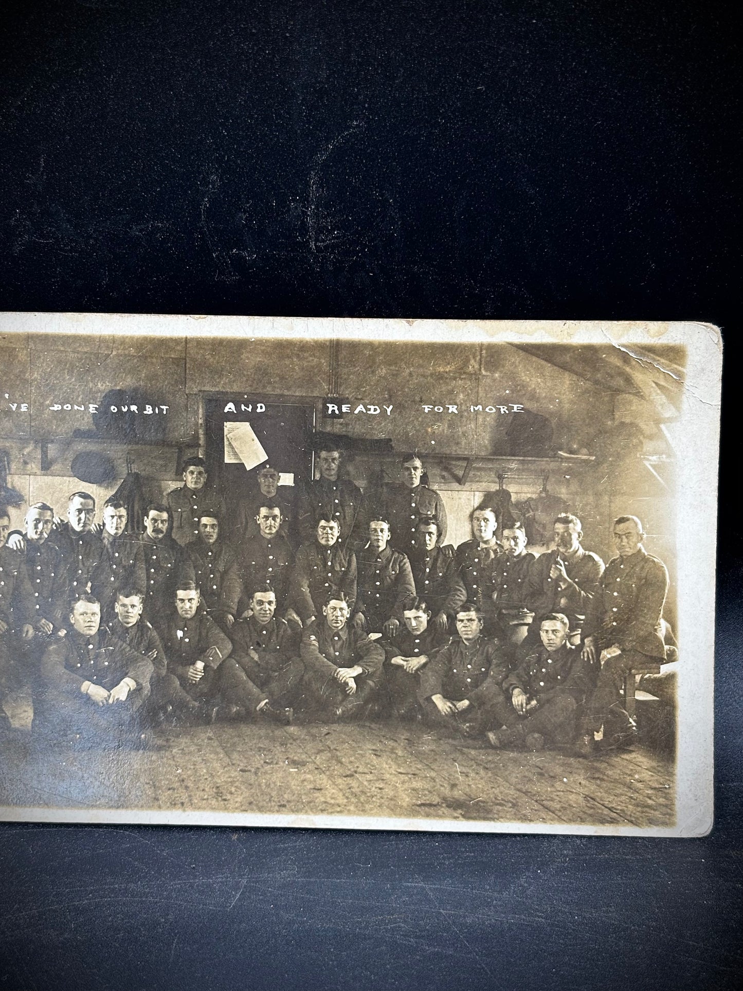 WW1 Group Postcard In Training
