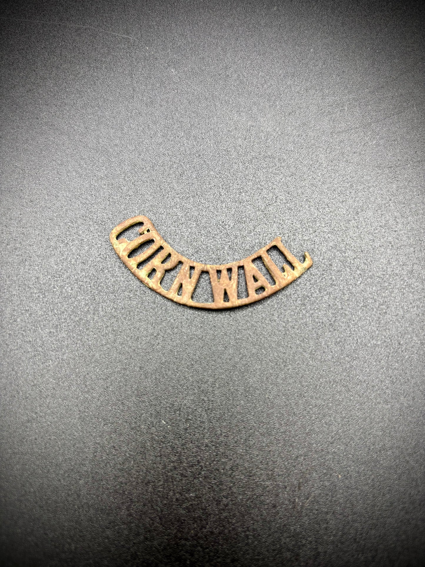 WW1 Cornwall Shoulder title Somme Find