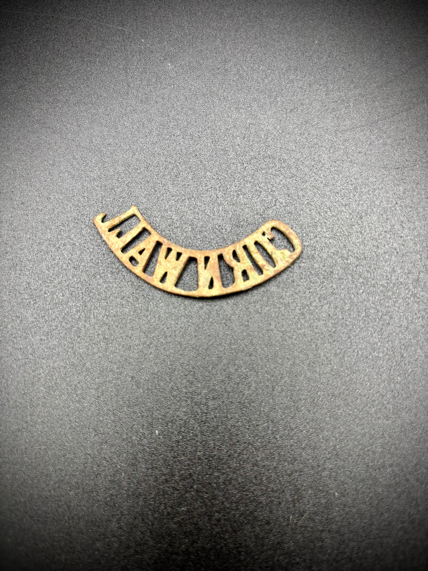 WW1 Cornwall Shoulder title Somme Find
