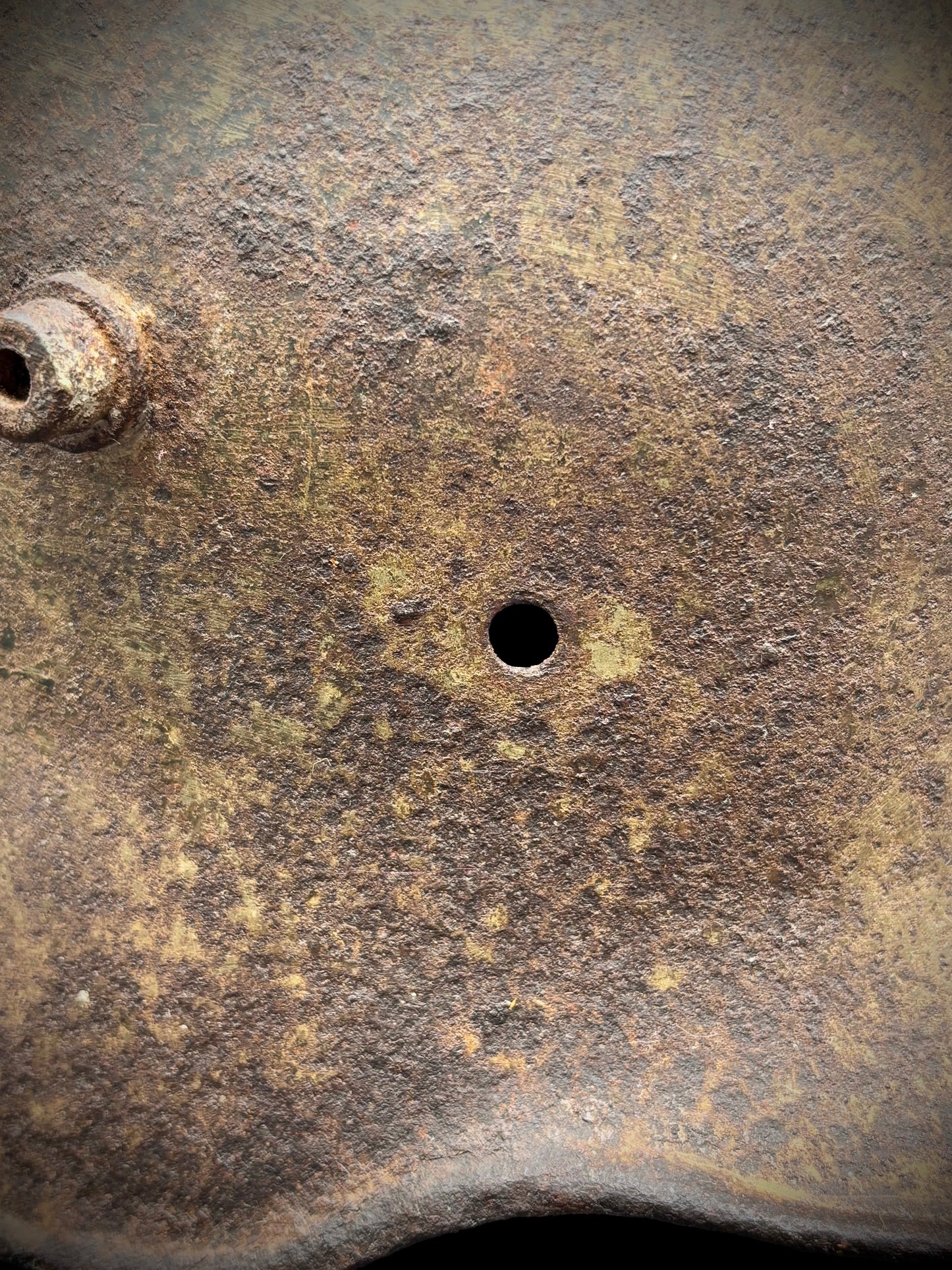 WW1 German M16 Helmet With Camouflage and Name Somme Find