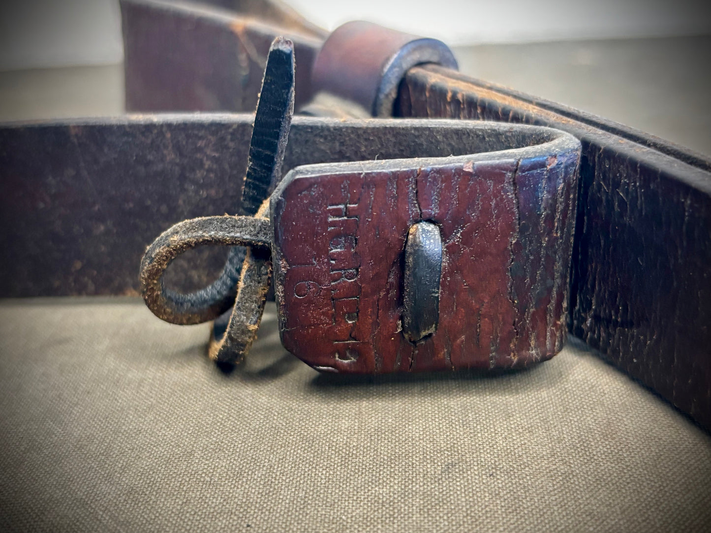 WW1 SMLE Leather Sling 1916 Dated Somme Find