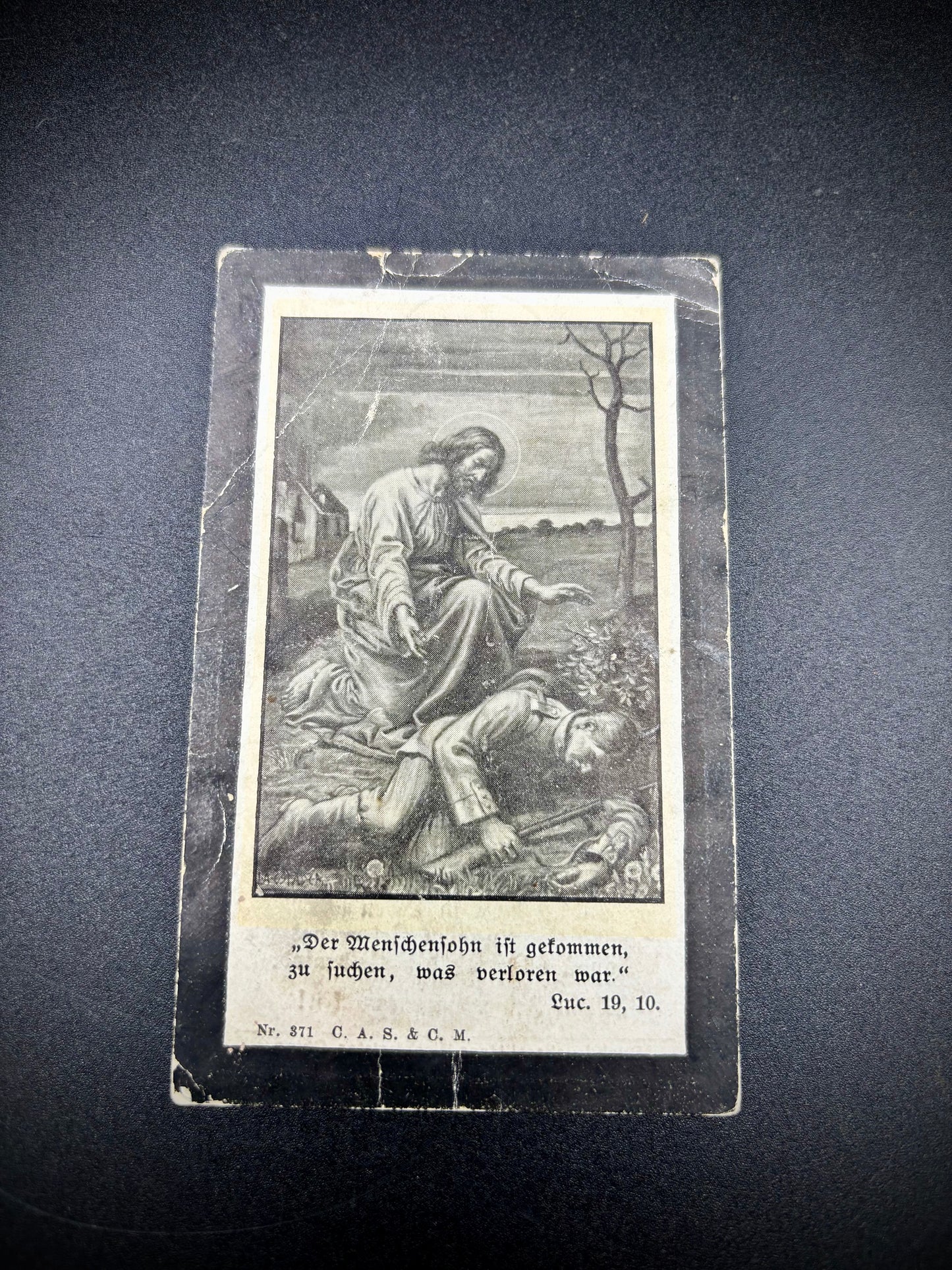 WW1 German Memorial Card 3rd Field Company 1st Bavarian Army Corps