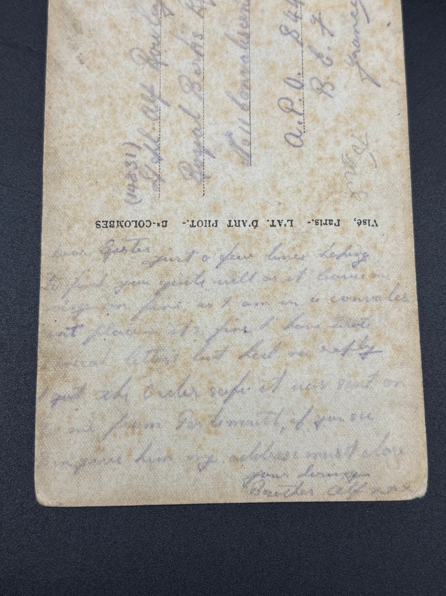 WW1 Romantic Postcard Tank BEF Royal Berkshire Regiment