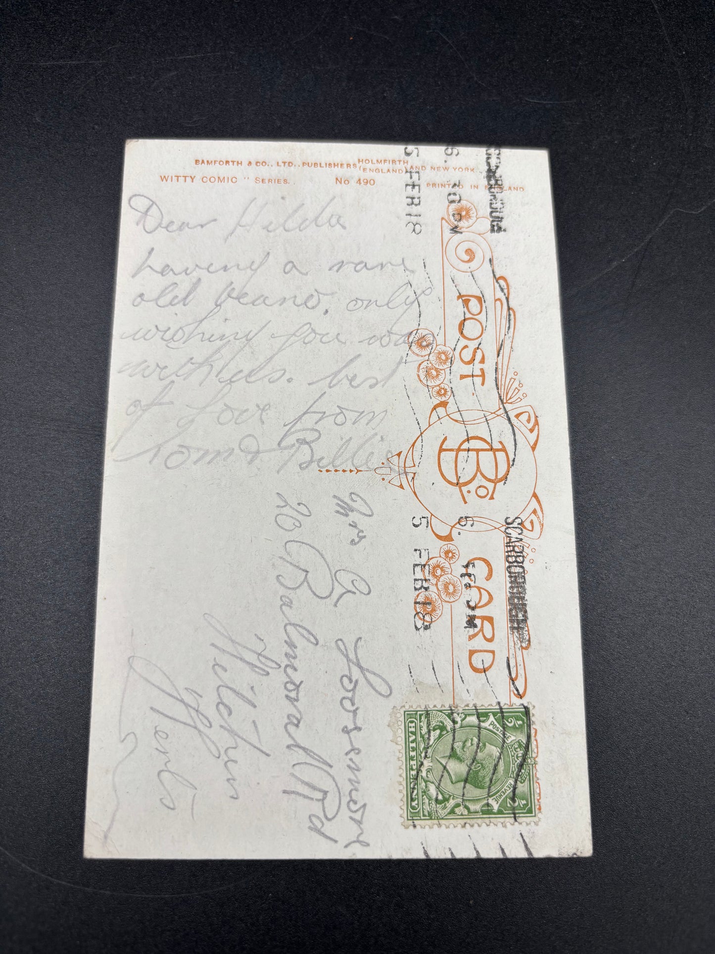 WW1 Hindenburg Line Comic Postcard