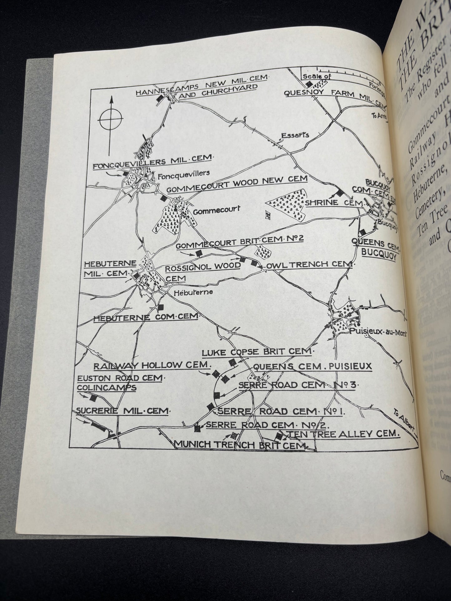 WW1 CWGC On Cemeteries Around Gommecourt