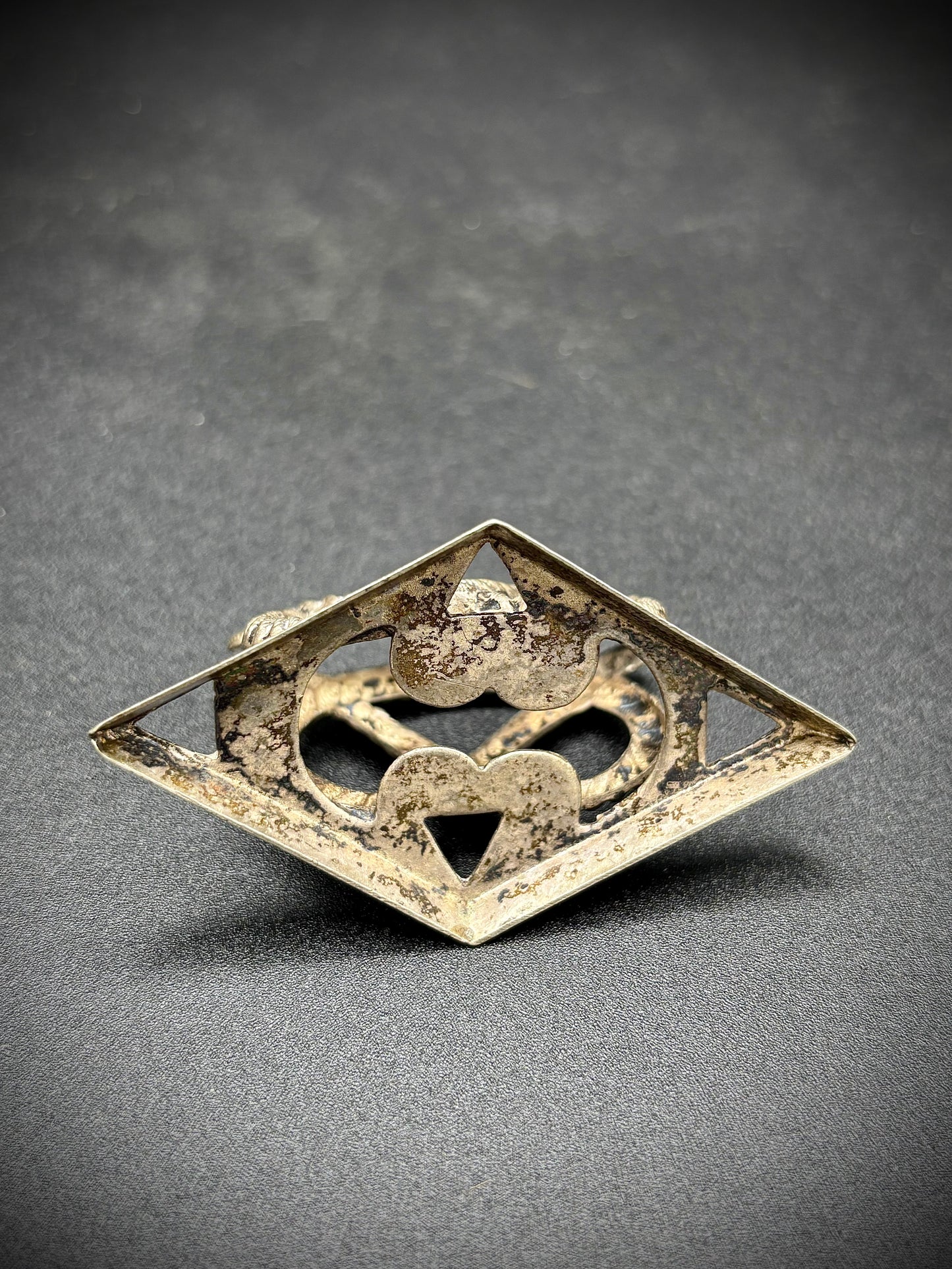 WW1 Or Earlier South Staffordshire Regiment Silver Menu Holder