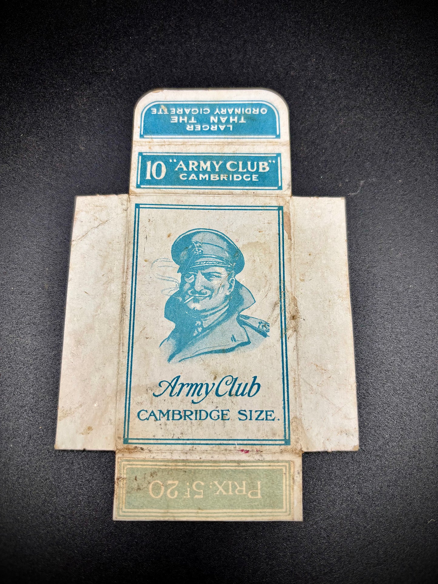 WW1 British Cigarette Packet Made In France