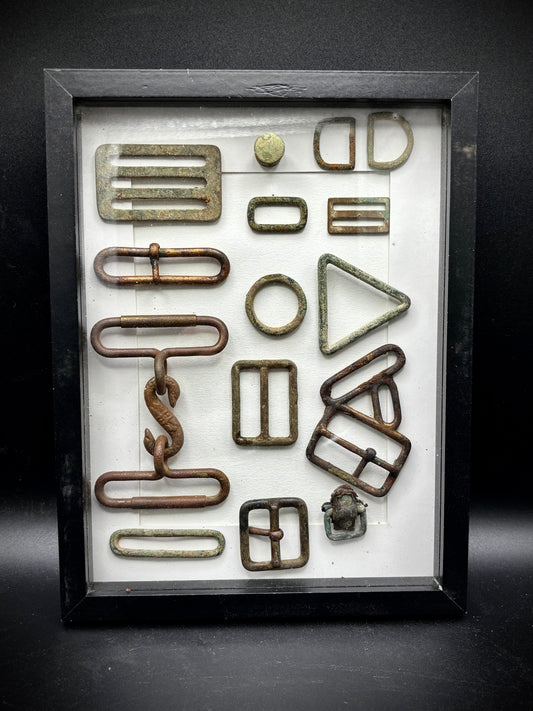 WW1 Relic Buckles Frame Somme Finds