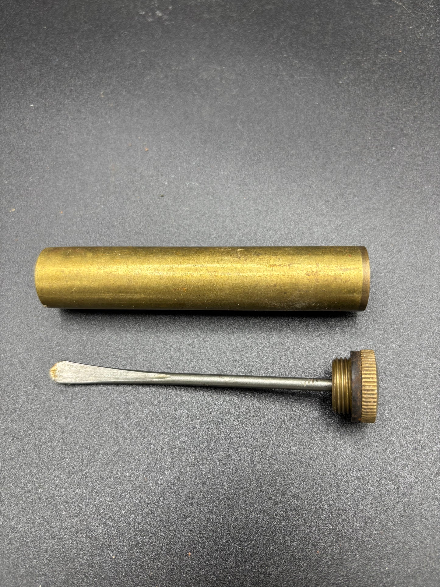 WW1 Lee Enfield Relic Butt Plate And Oil Bottle