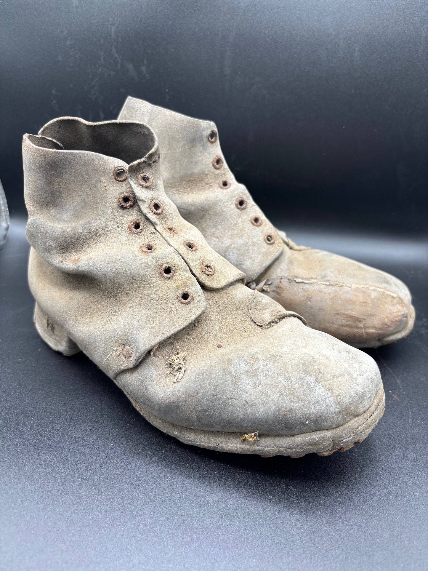 WW1 French Boots Loft Find St Quentin