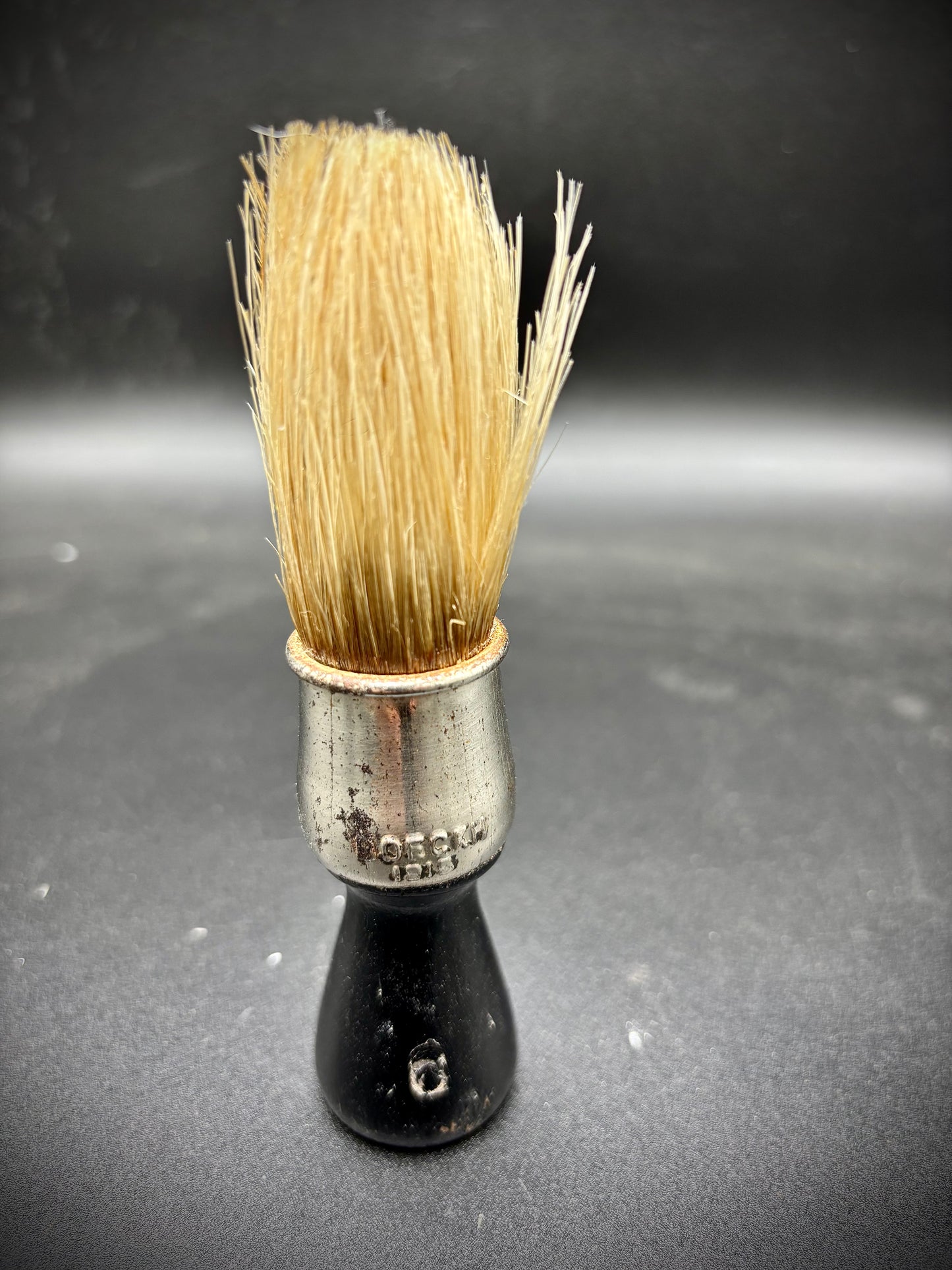 WW1 British Shaving Cream Brush Dated 1915