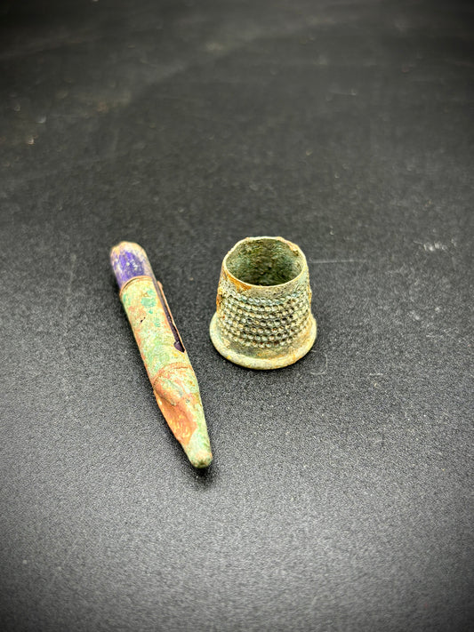 WW1 Thimble and Indelible Pencil Somme Finds