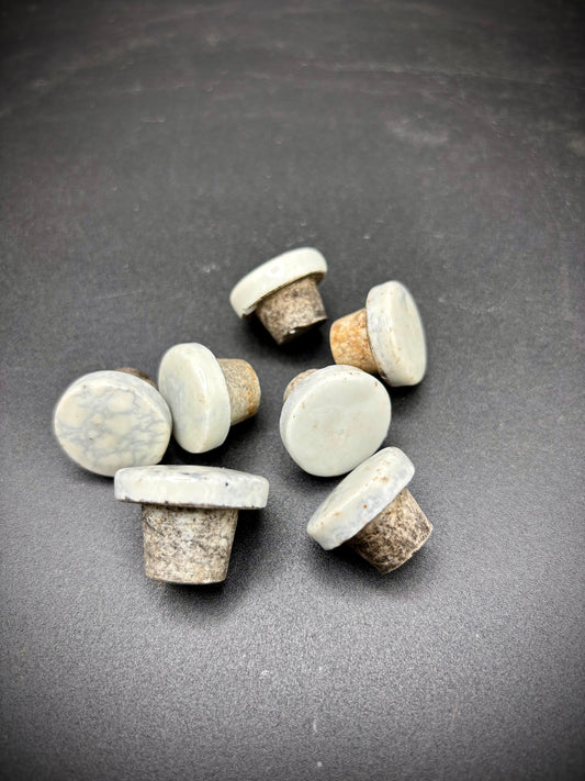 WW1 German Gas Shell Caps White