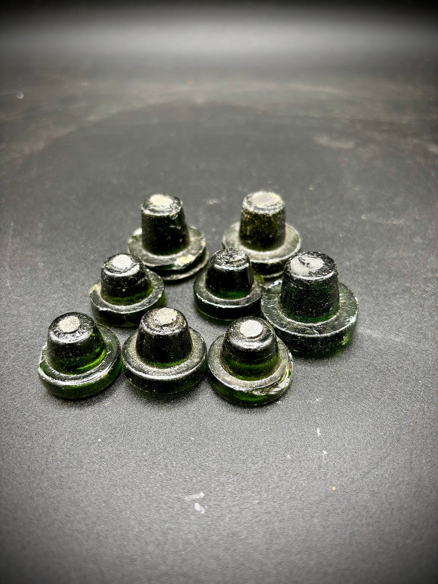 WW1 German Gas Shell Caps Green
