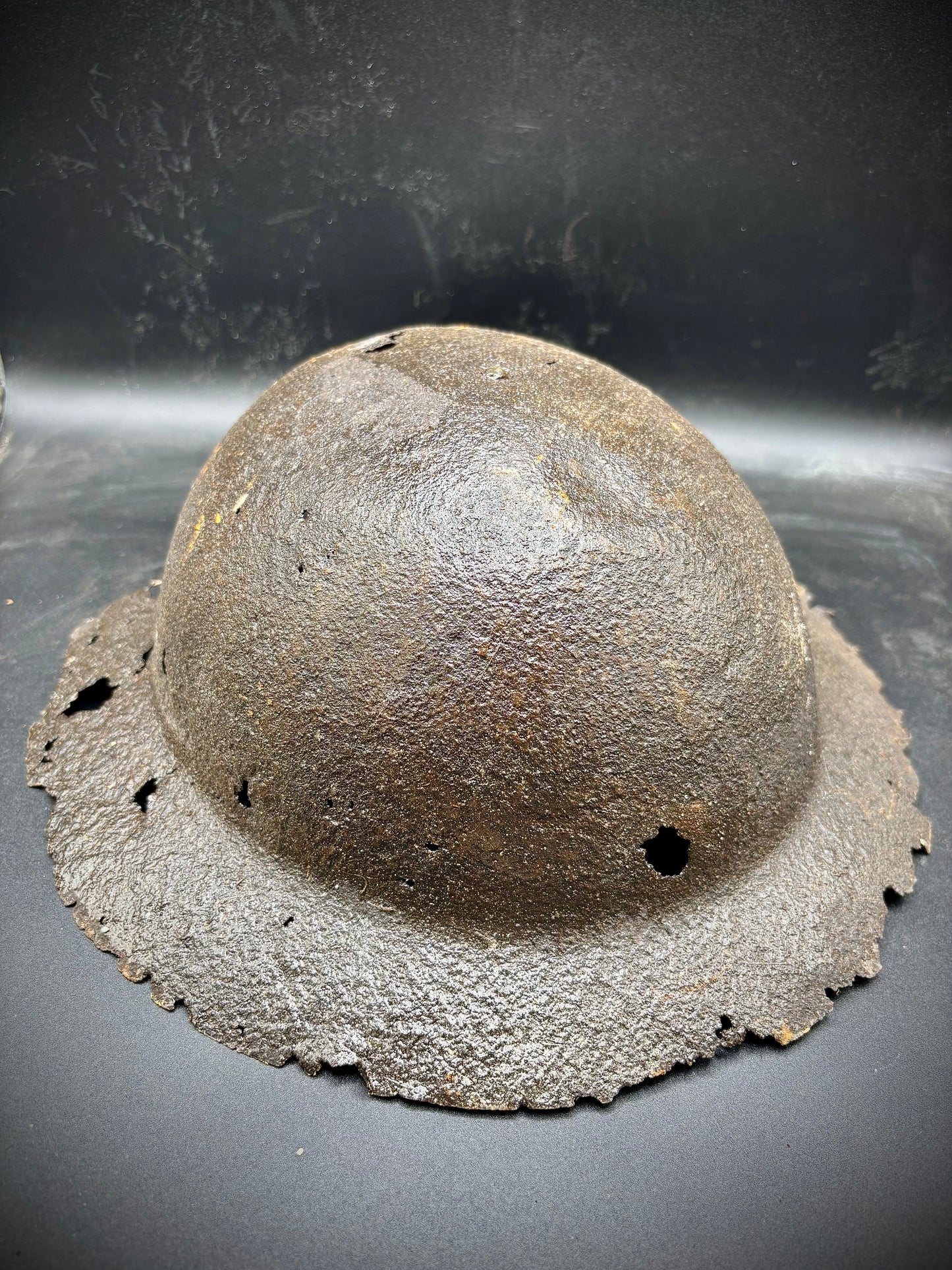 WW1 British Helmet Found At Mouquet Farm, Somme