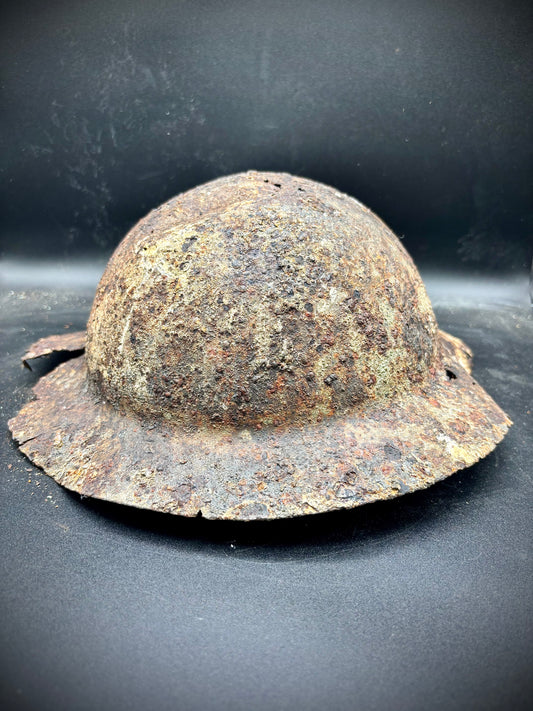 WW1 British Helmet Found At Mouquet Farm