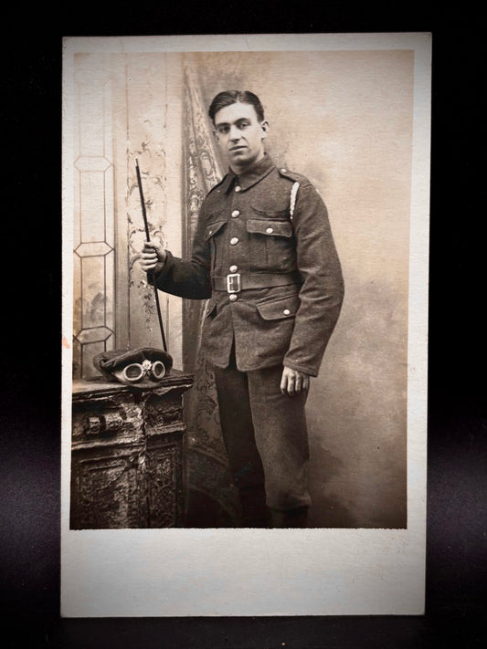 WW1 Photograph ASC Driver/ Despatch Rider