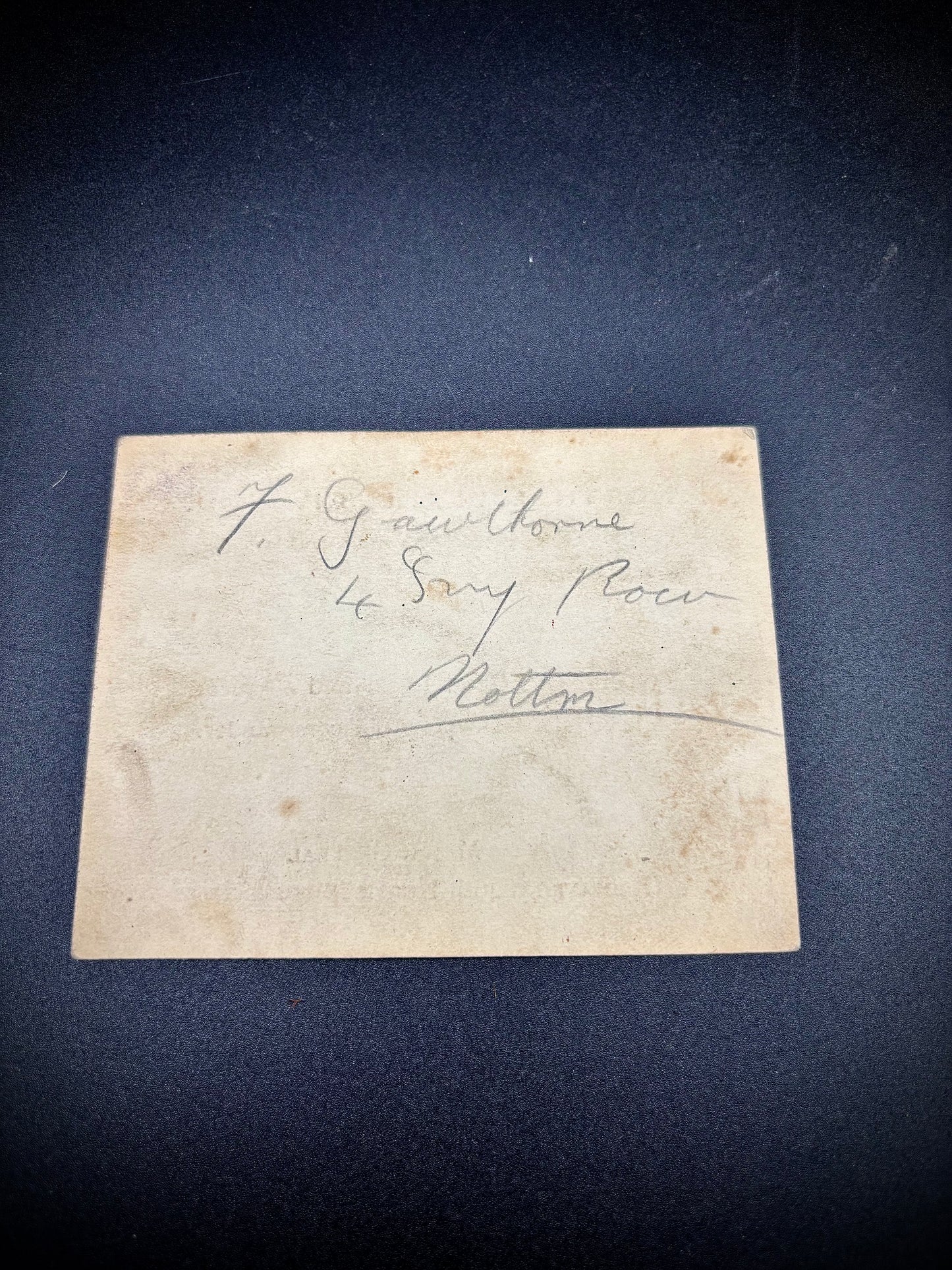 WW1 Farewell Card Signed By Major General Boyd