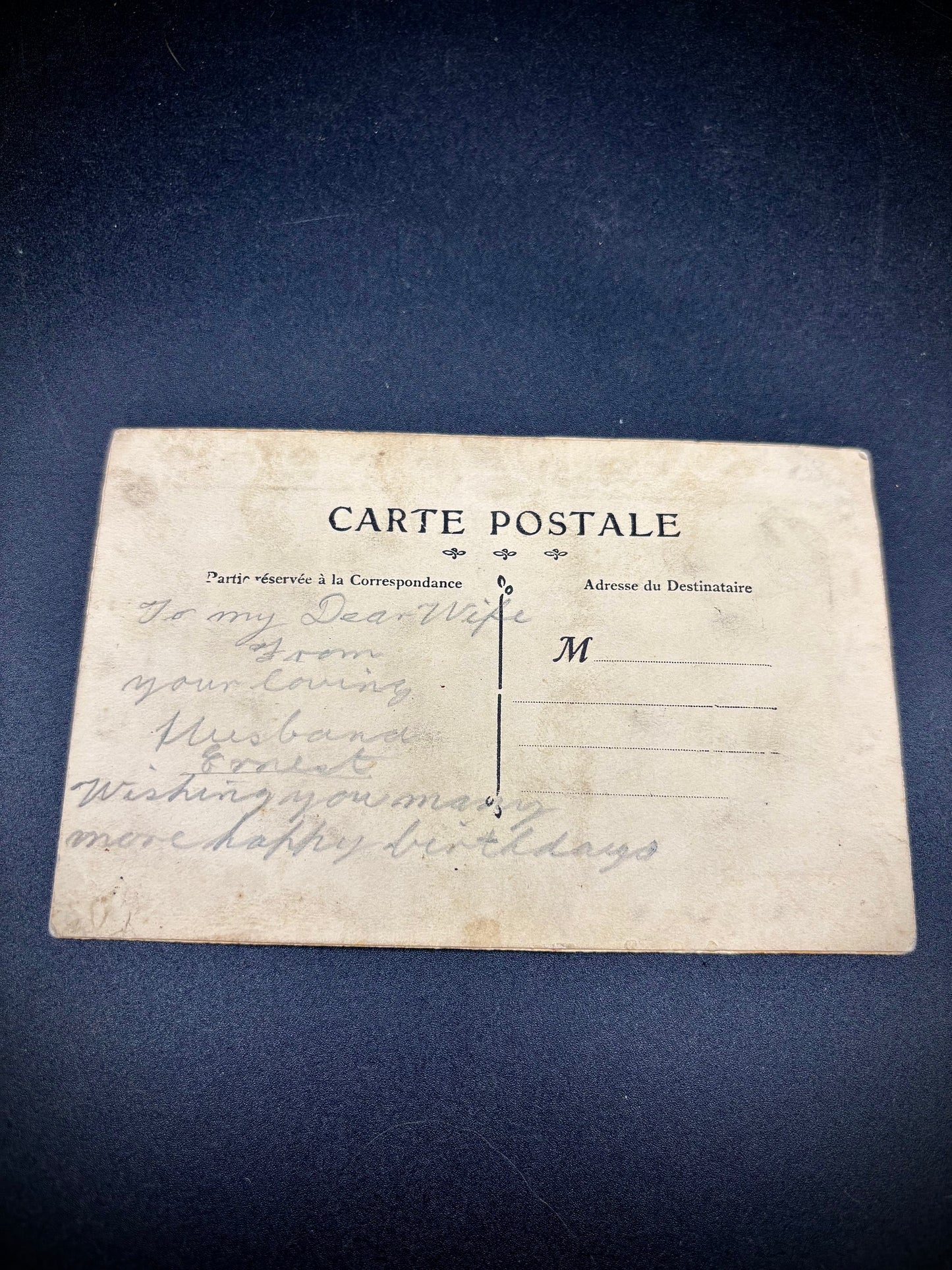 WW1 Birthday Card