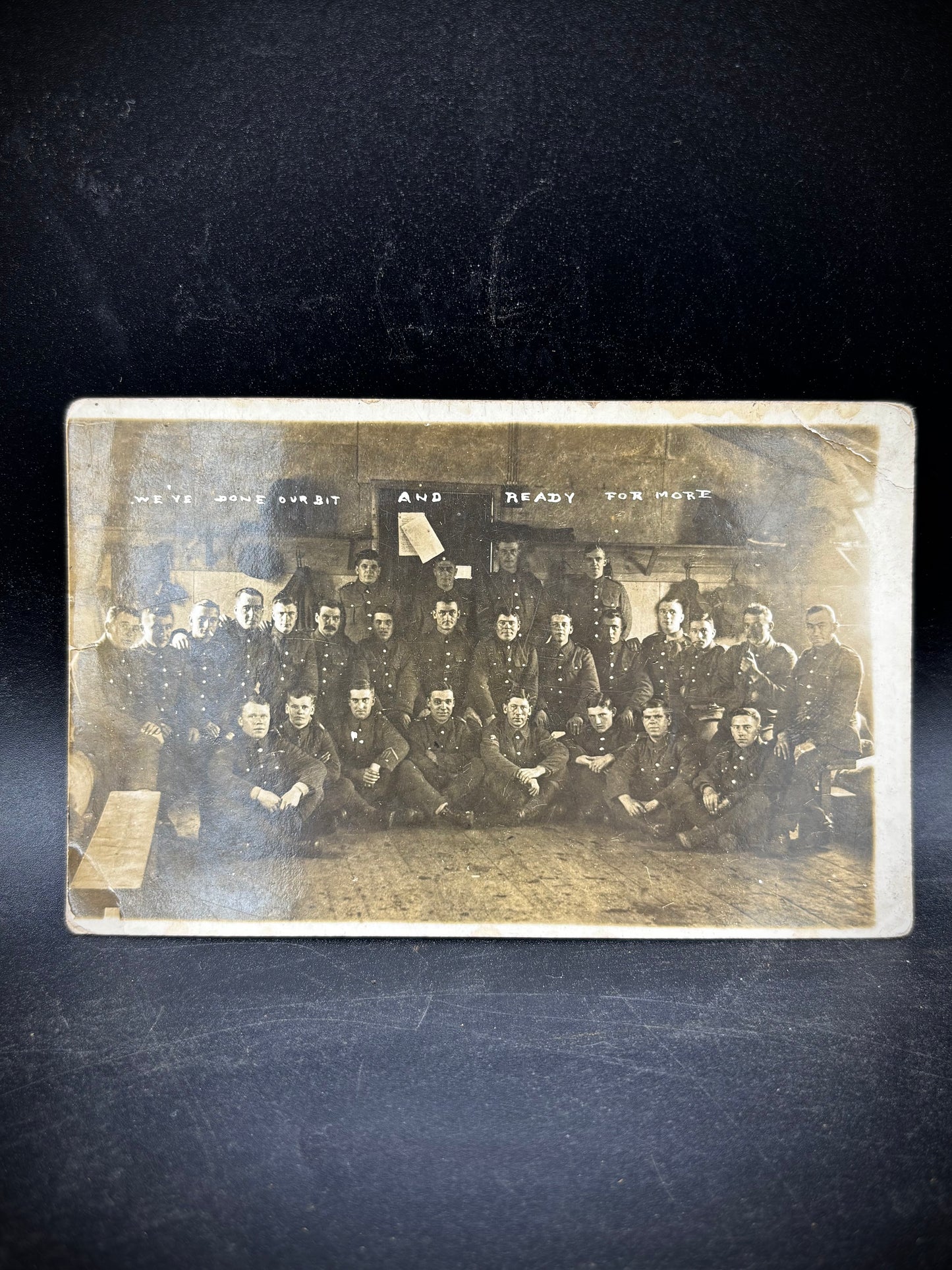 WW1 Group Postcard In Training