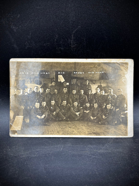 WW1 Group Postcard In Training