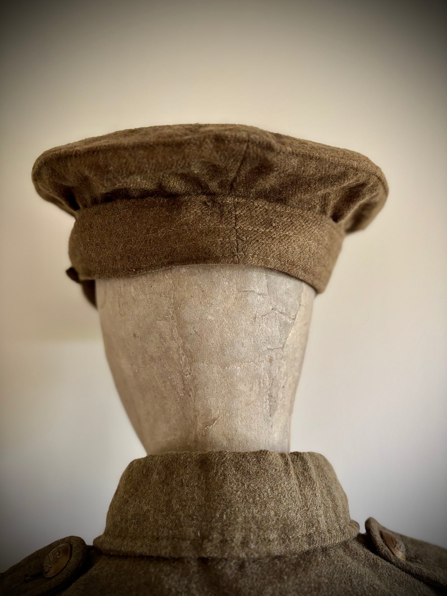 WW1 Helmet, Tunic and Cap 1/5th South Staffordshire Named