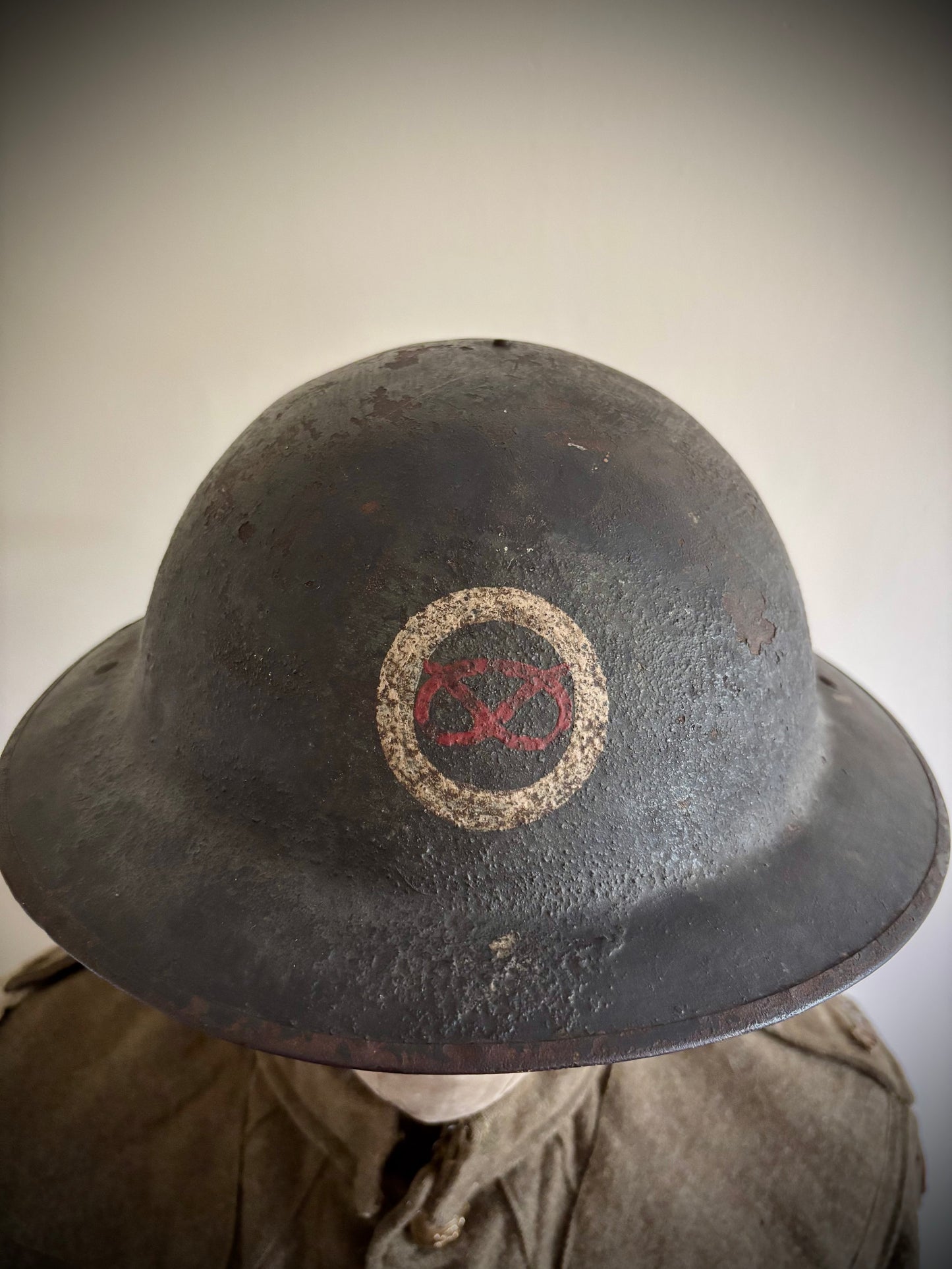 WW1 Helmet, Tunic and Cap 1/5th South Staffordshire Named