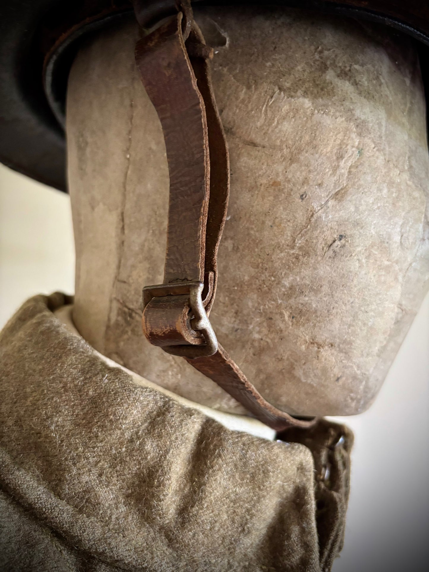 WW1 Helmet, Tunic and Cap 1/5th South Staffordshire Named