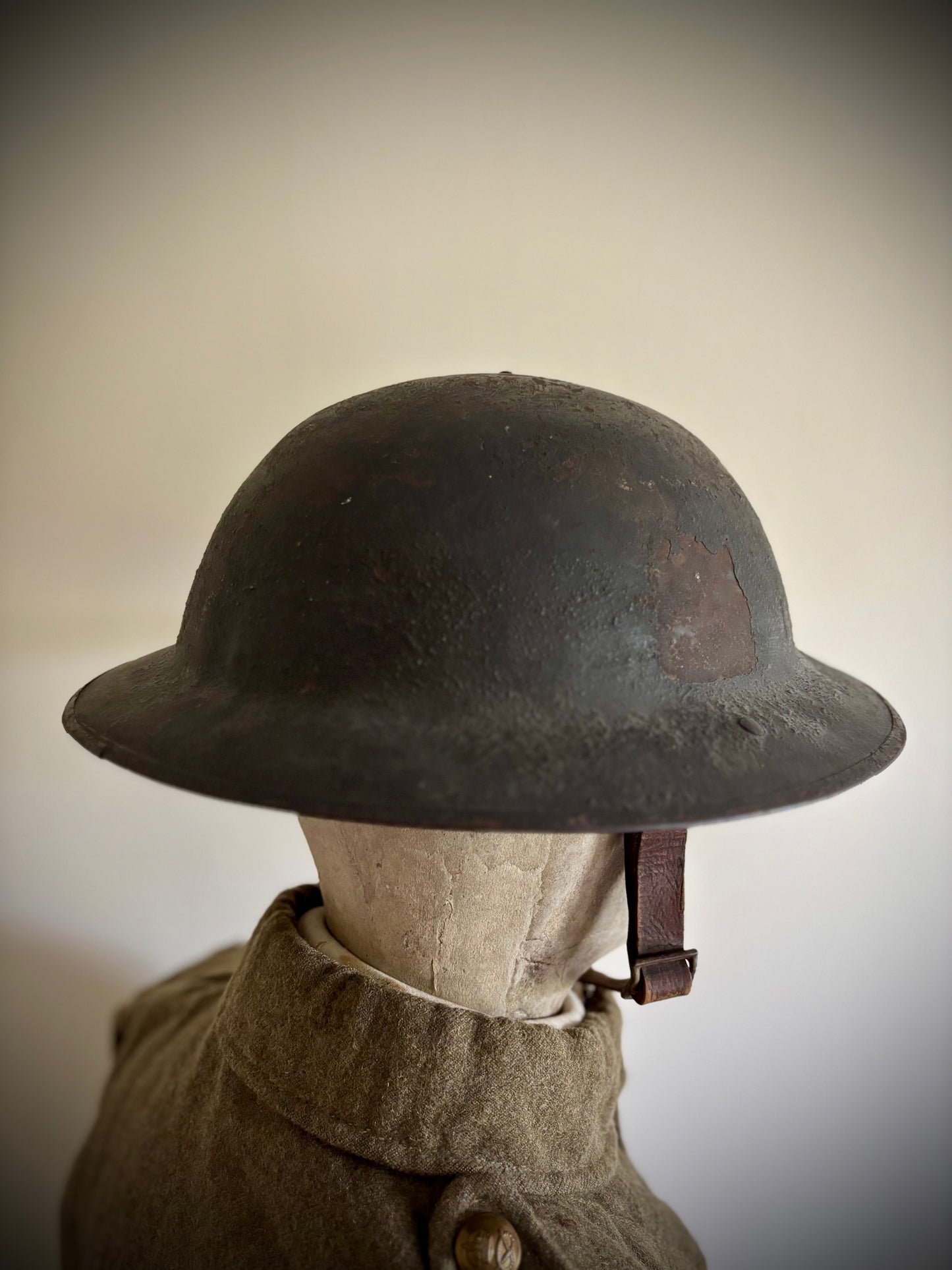 WW1 Helmet, Tunic and Cap 1/5th South Staffordshire Named