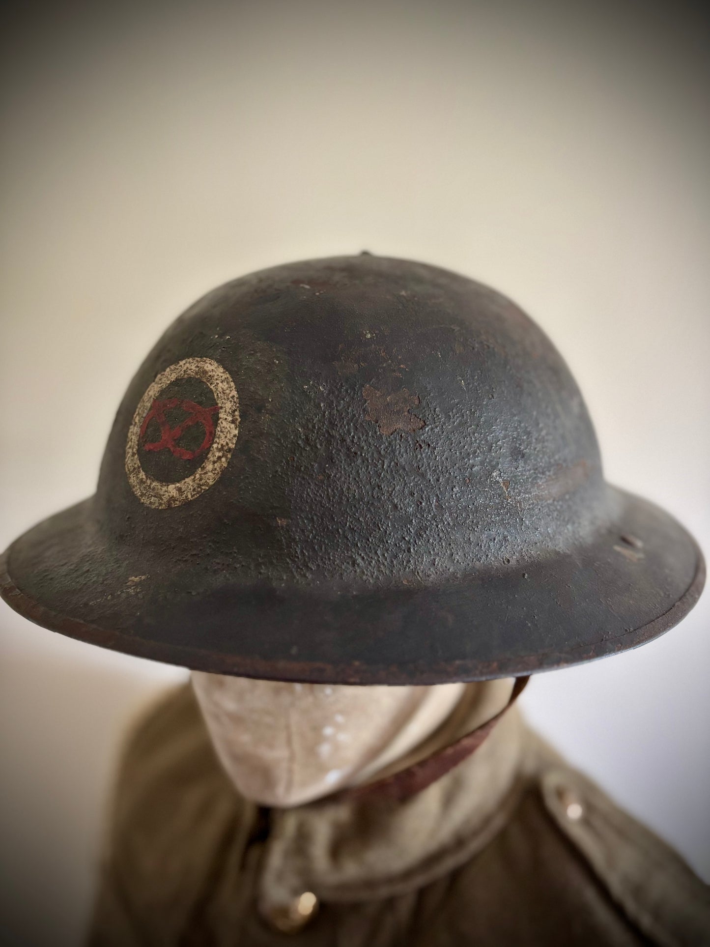WW1 Helmet, Tunic and Cap 1/5th South Staffordshire Named