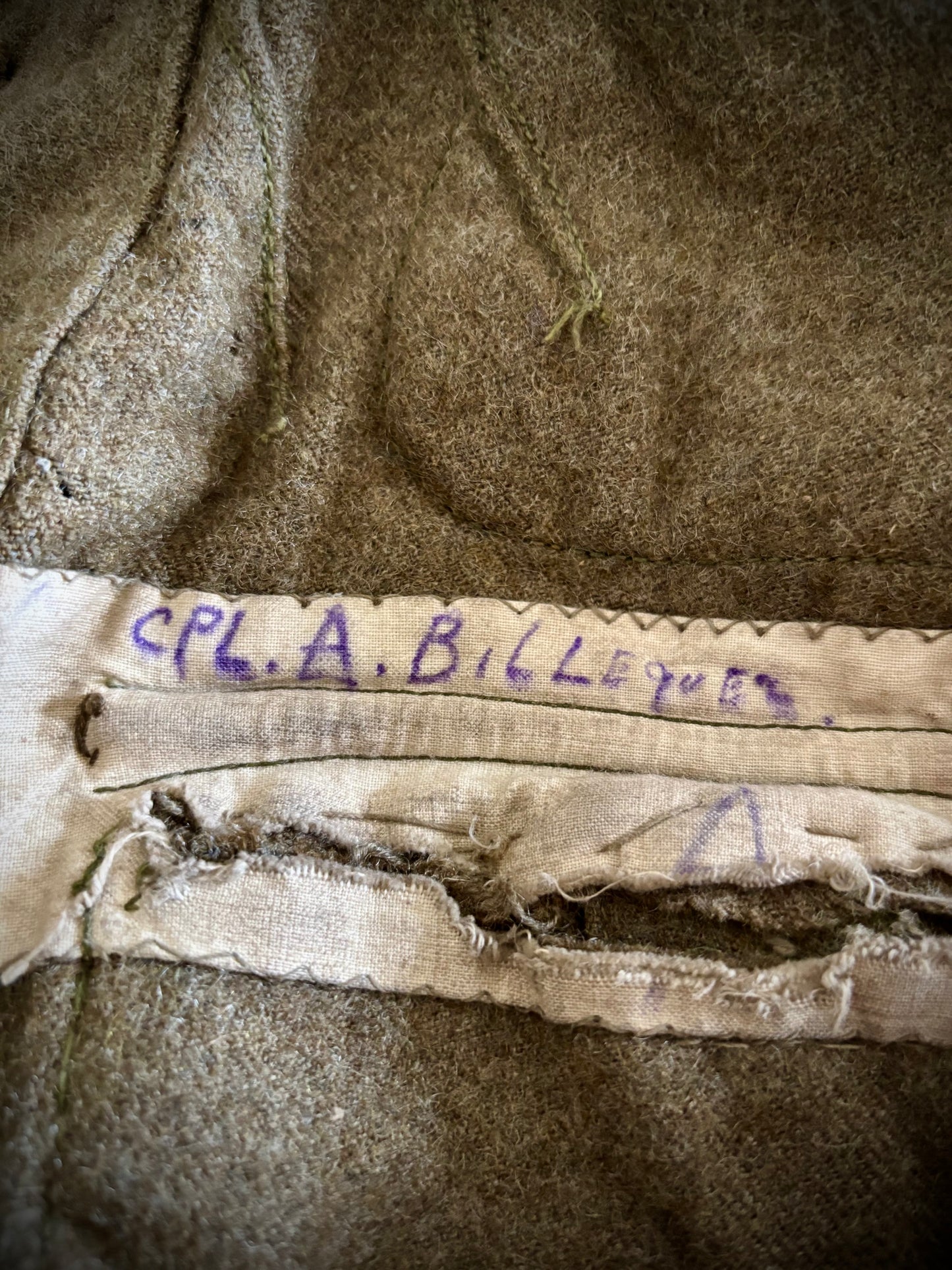 WW1 Helmet, Tunic and Cap 1/5th South Staffordshire Named
