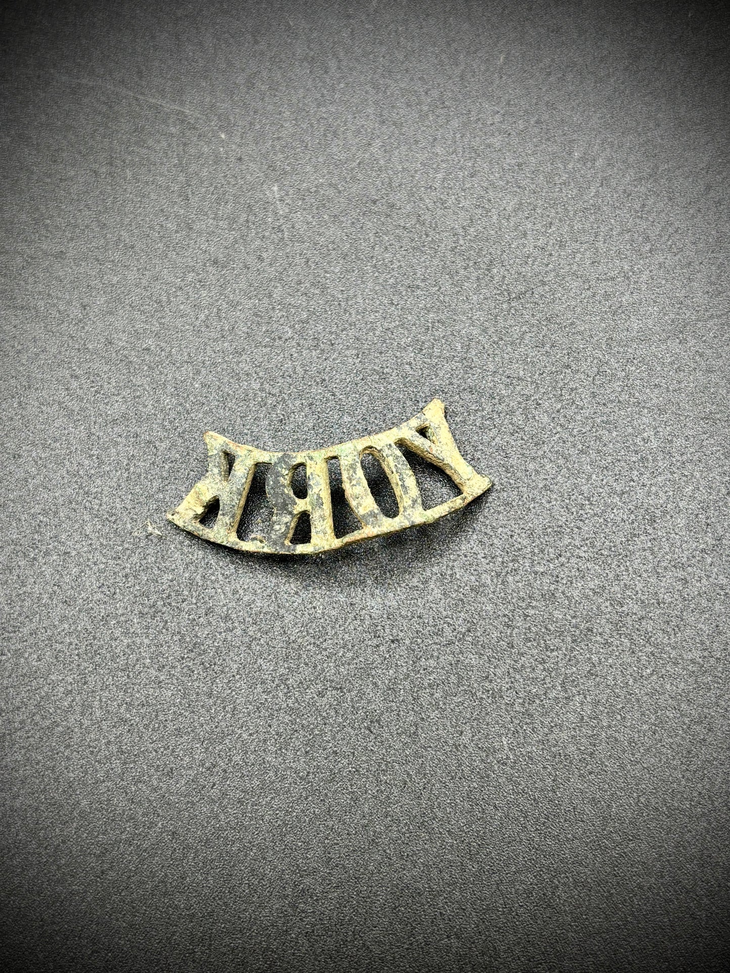WW1 York Relic Shoulder Title Somme Find