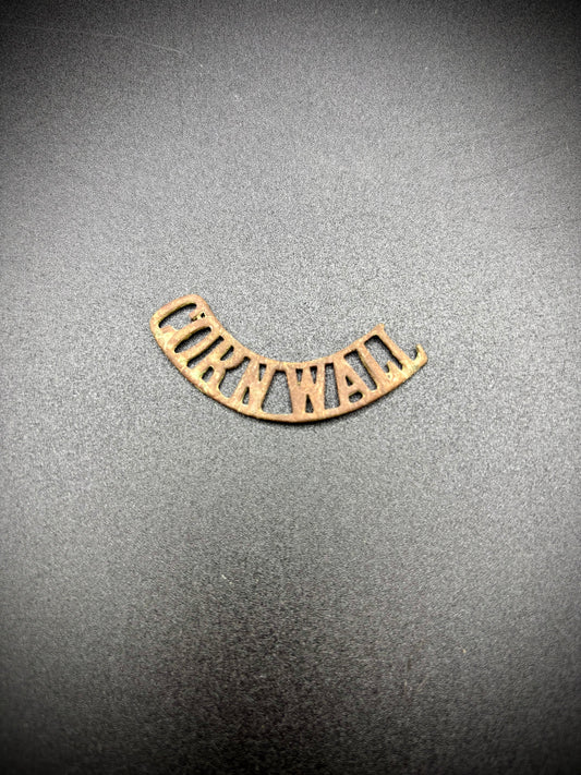 WW1 Cornwall Shoulder title Somme Find