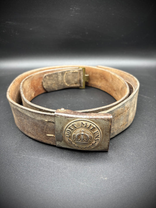 WW1 German Belt Named Barn Find