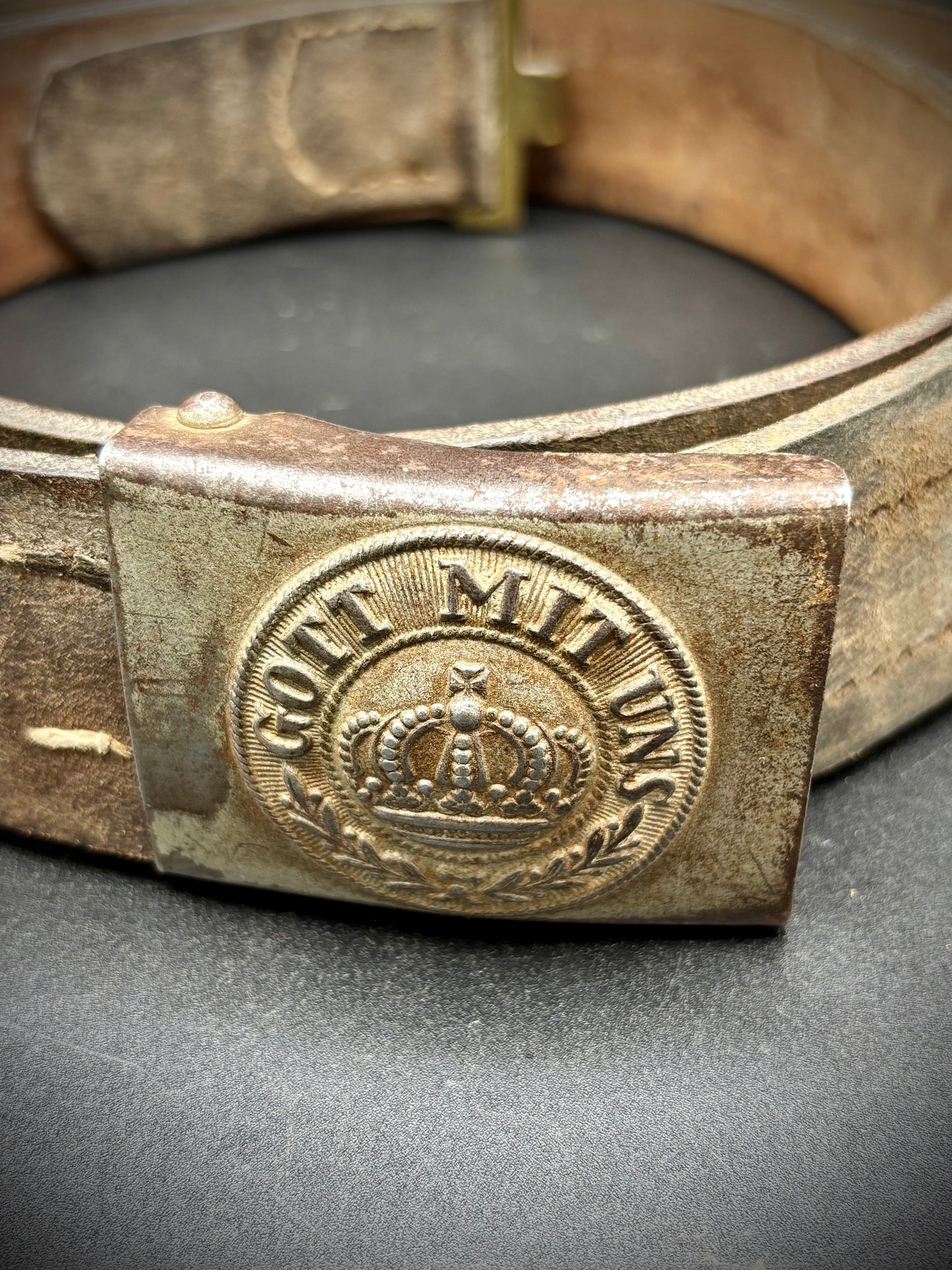 WW1 German Belt Named Barn Find
