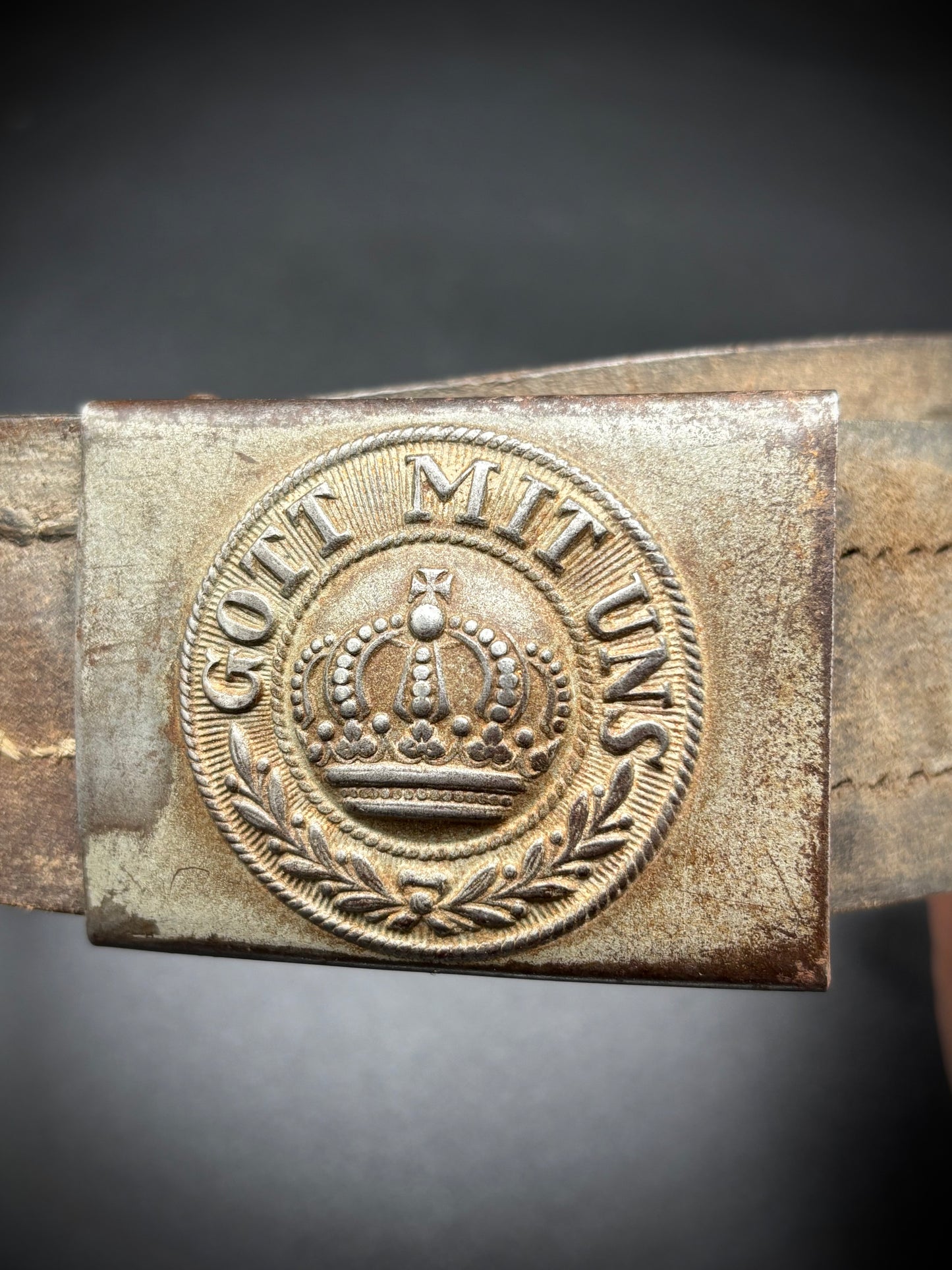 WW1 German Belt Named Barn Find