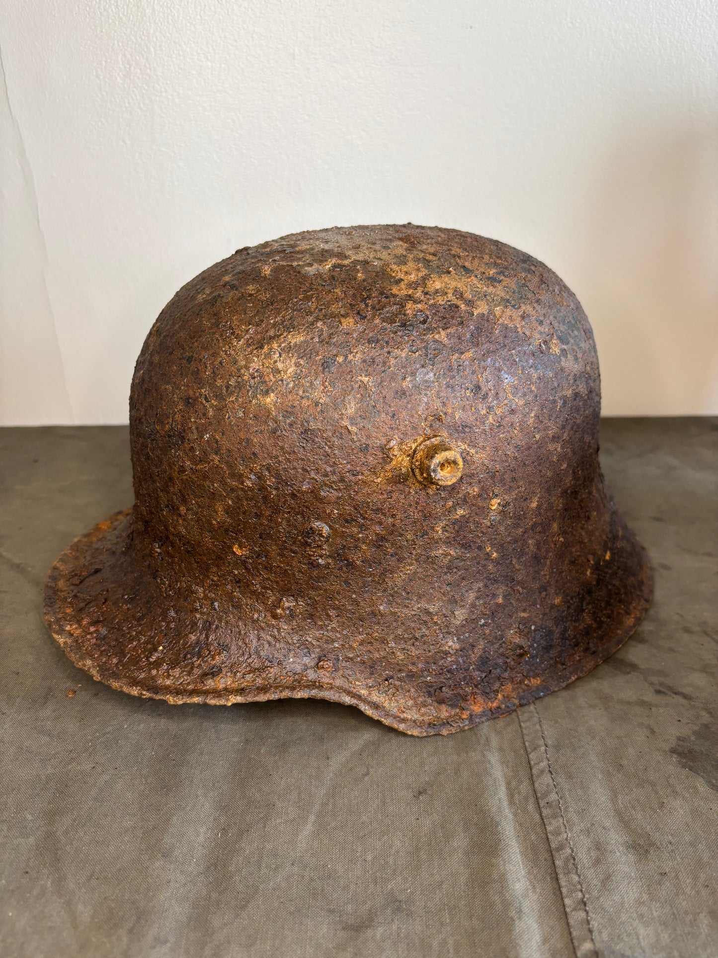 WW1 German Stelhelm M16 Somme Find