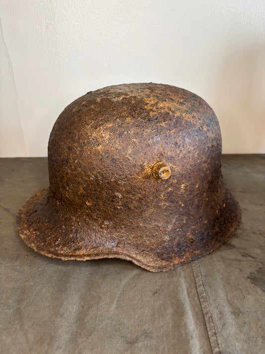 WW1 German Stelhelm M16 Somme Find
