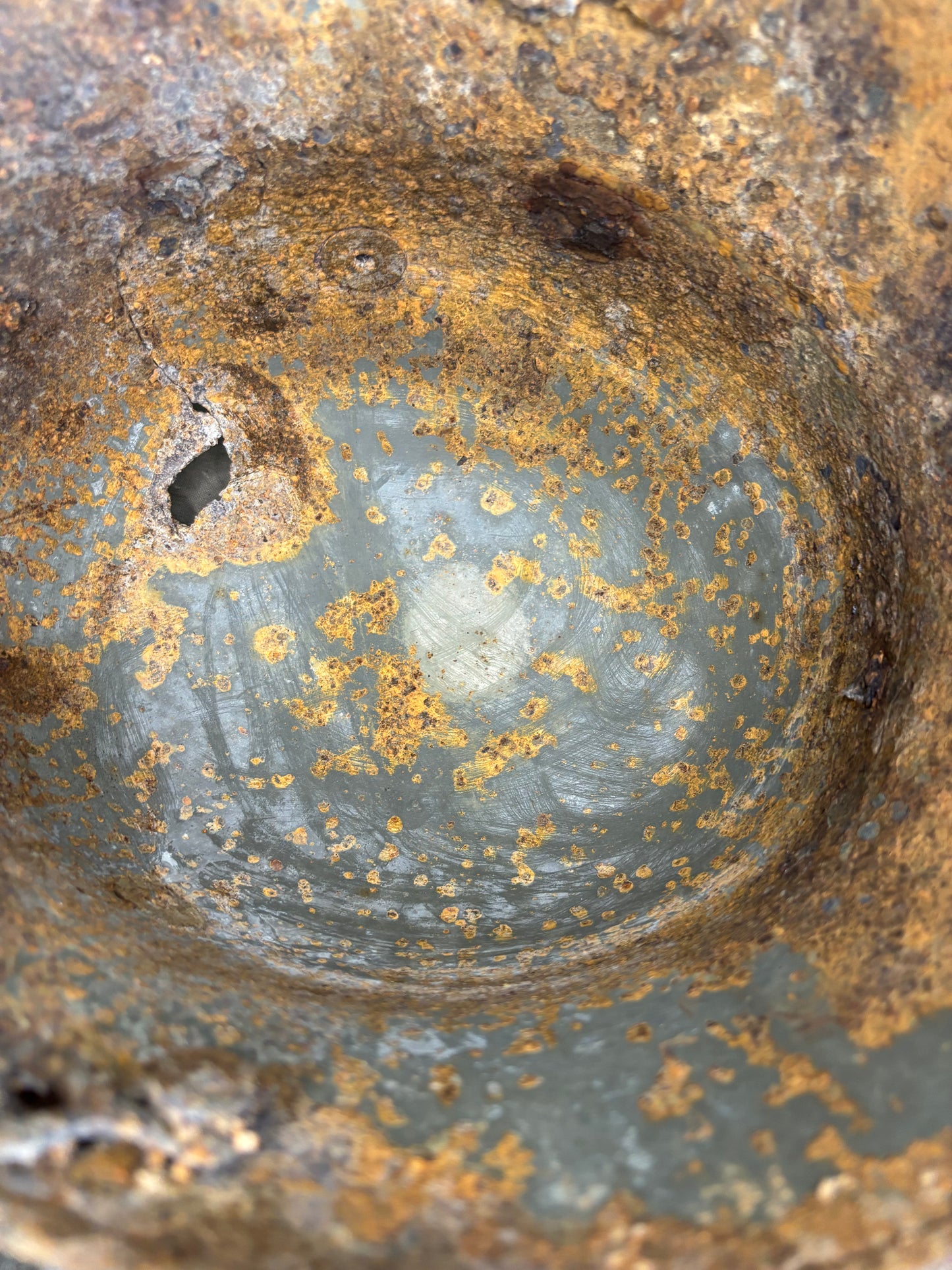 WW1 Battle Damaged M16 German Helmet Somme Find