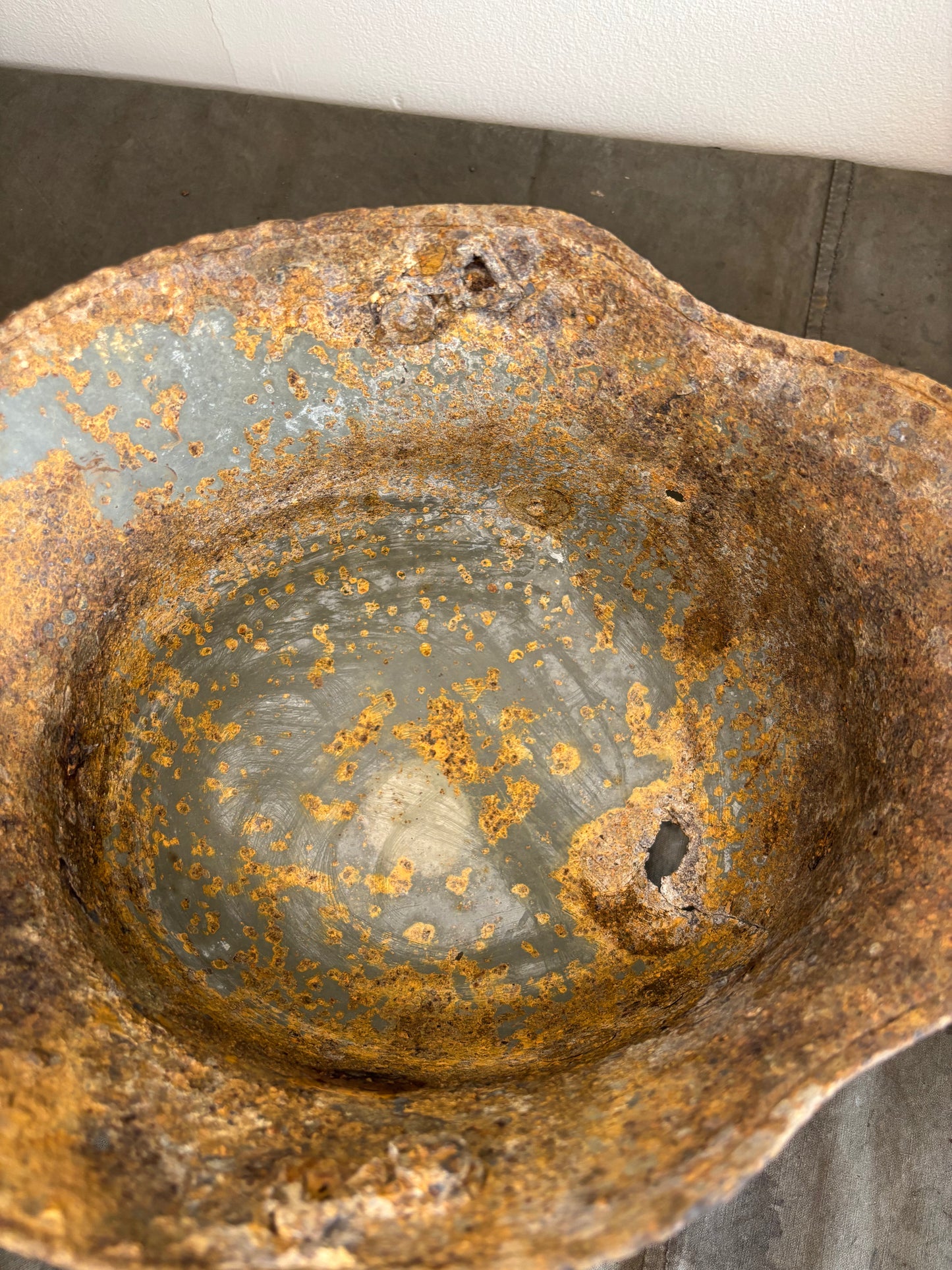 WW1 Battle Damaged M16 German Helmet Somme Find