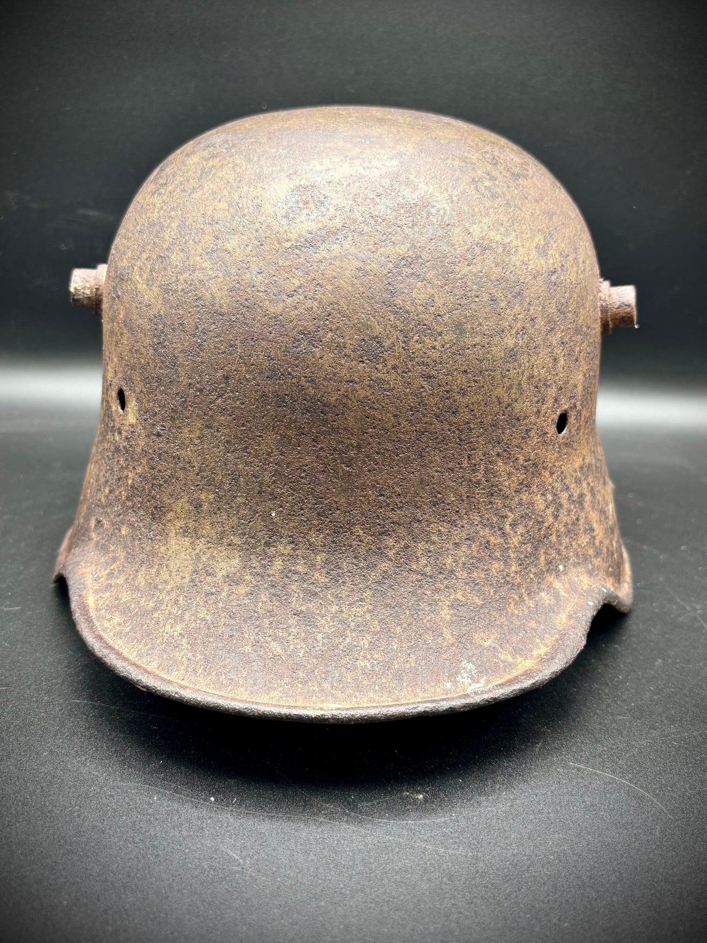 WW1 German M16 Helmet With Camouflage and Name Somme Find