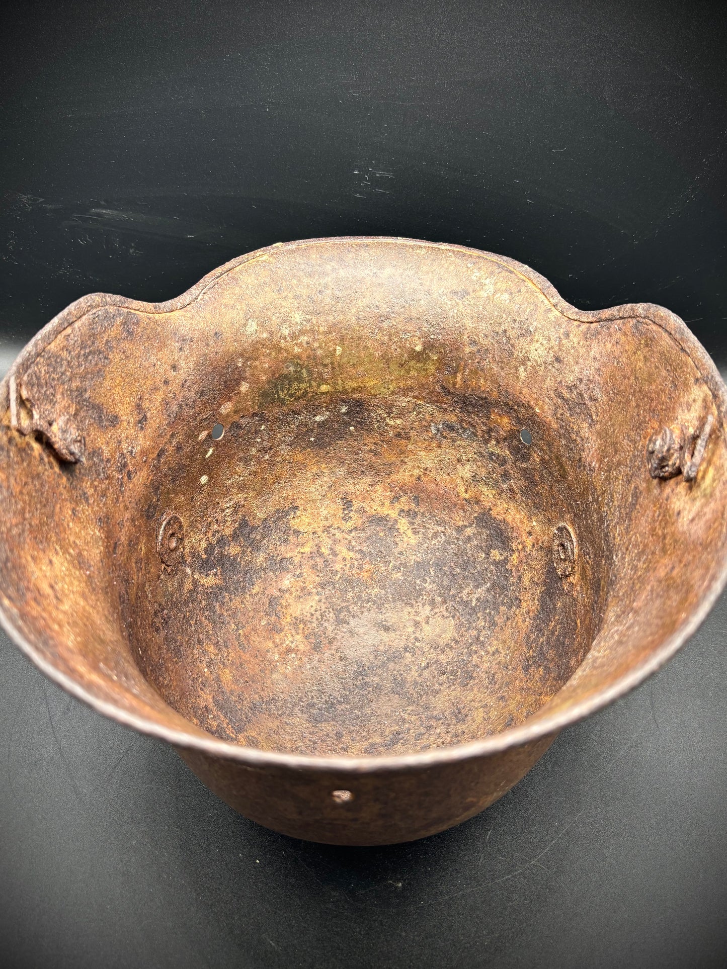 WW1 German M16 Helmet With Camouflage and Name Somme Find