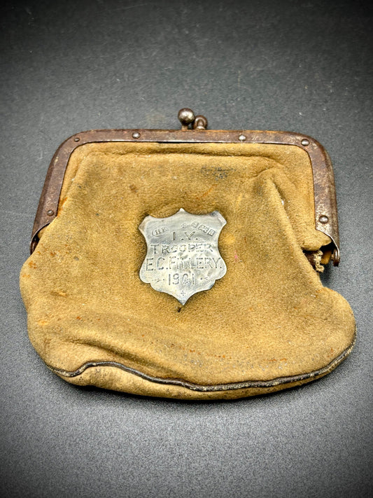 Boar War Imperial Yeomanry Silver Coin Purse 1901
