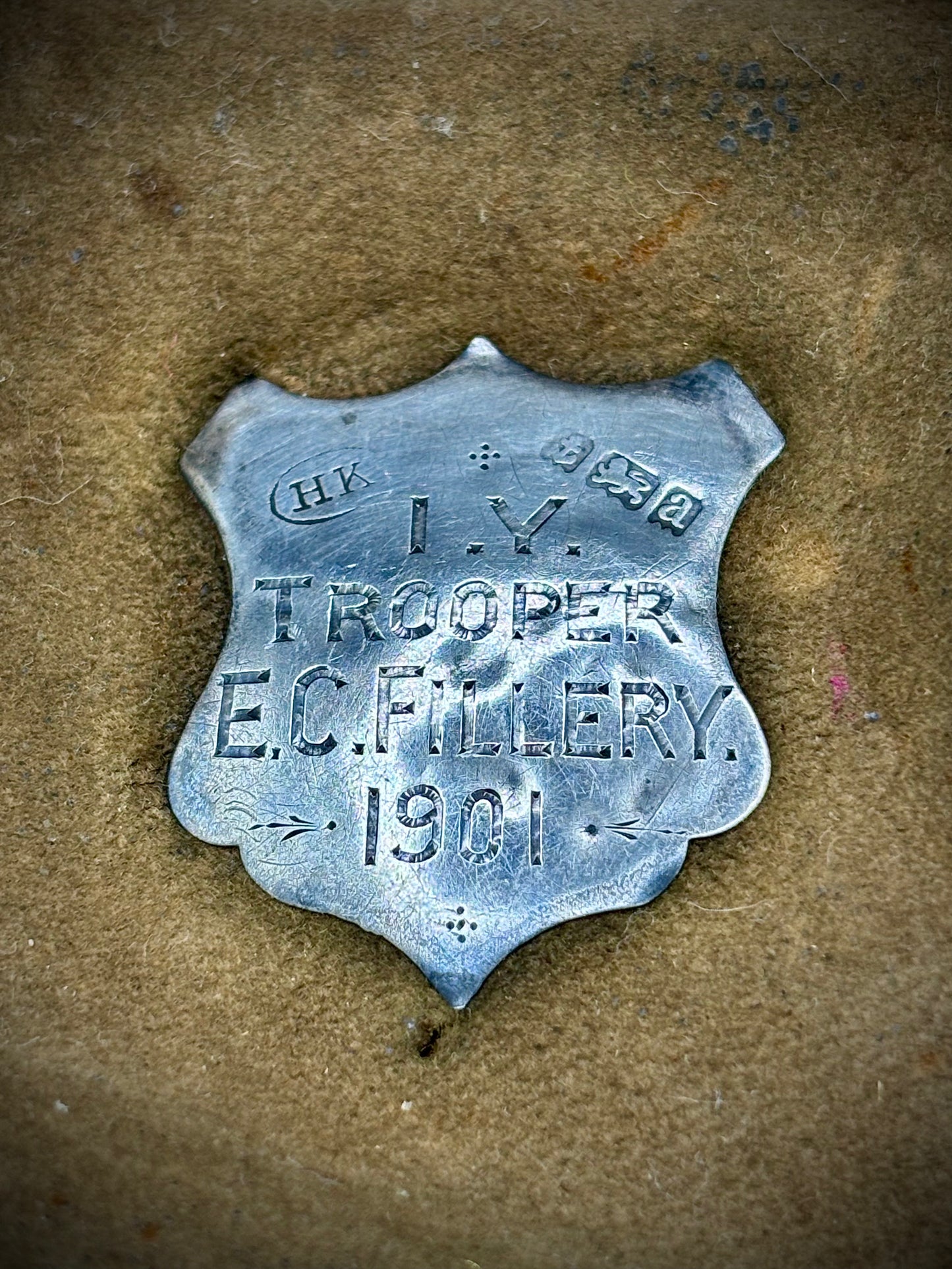 Boar War Imperial Yeomanry Silver Coin Purse 1901